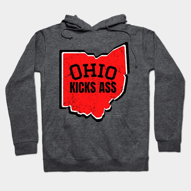 Ohio Kicks Ass Hoodie by Official Friends Fanatic